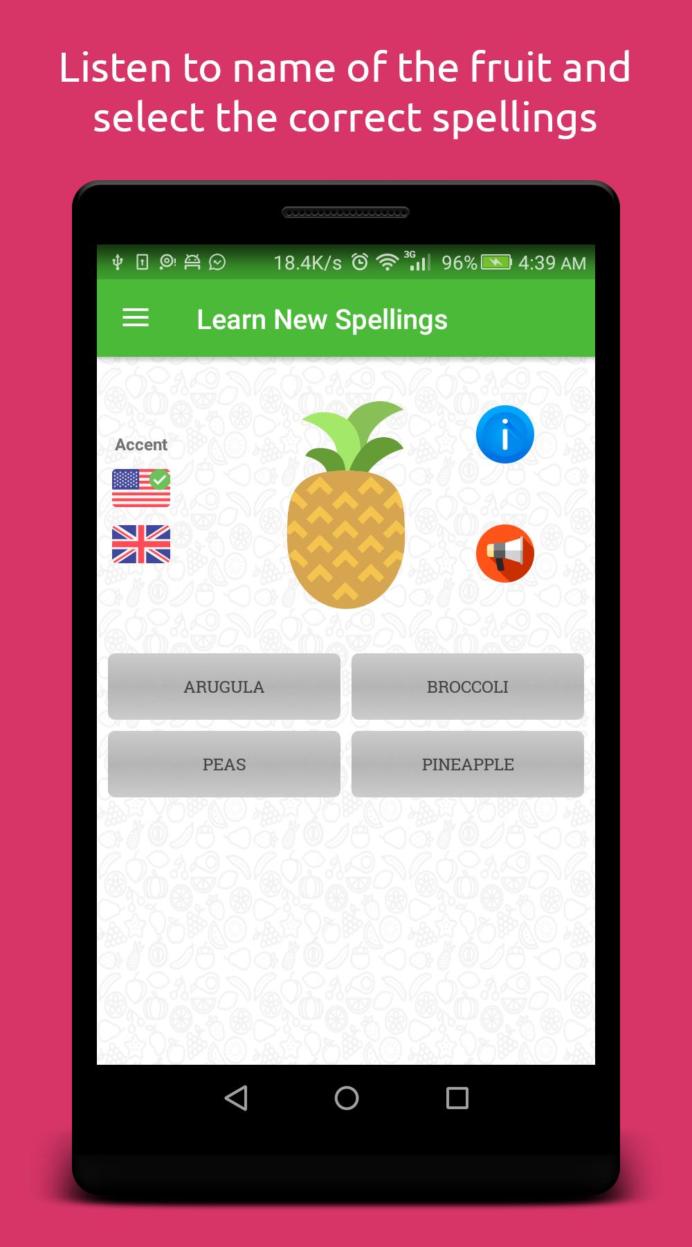 Spelling: Fruit & Vegetable