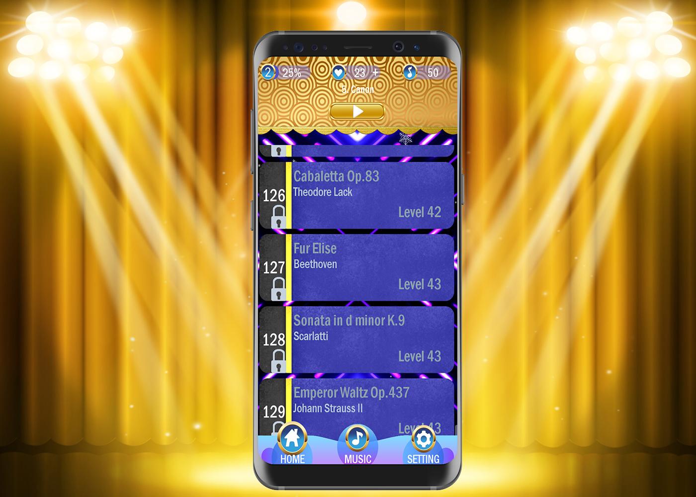 Gold Piano Tiles