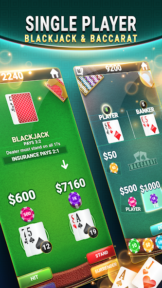Blackjack & Baccarat