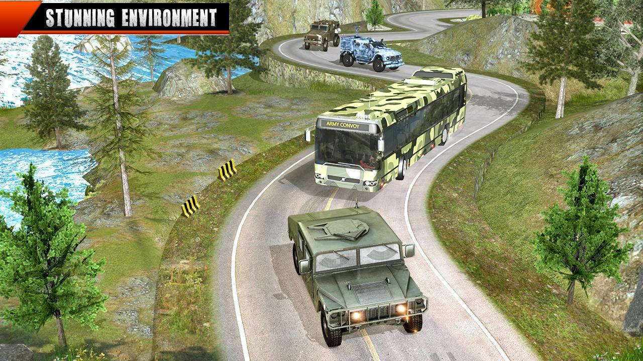 Mountain Army Bus Driving 2019:  GBT Bus Games 3D