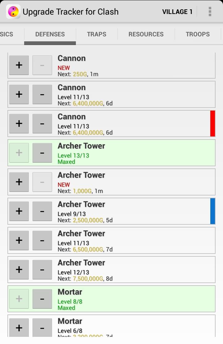Tracker for Clash of Clans
