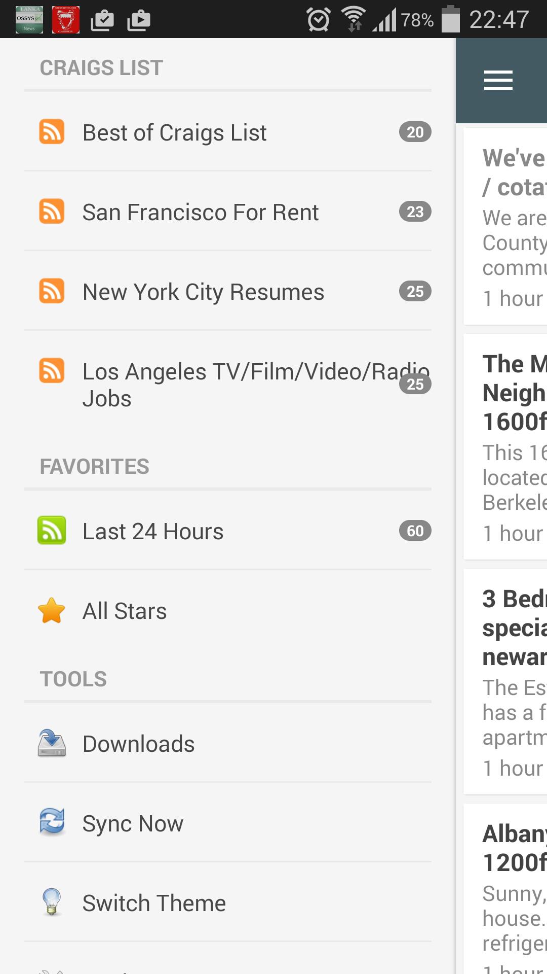 Ossys's Craigslist Ads viewer