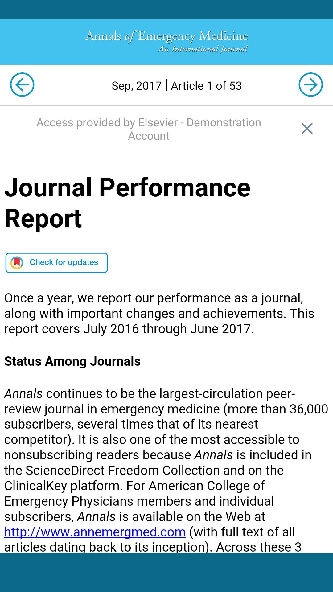 Annals of Emergency Medicine