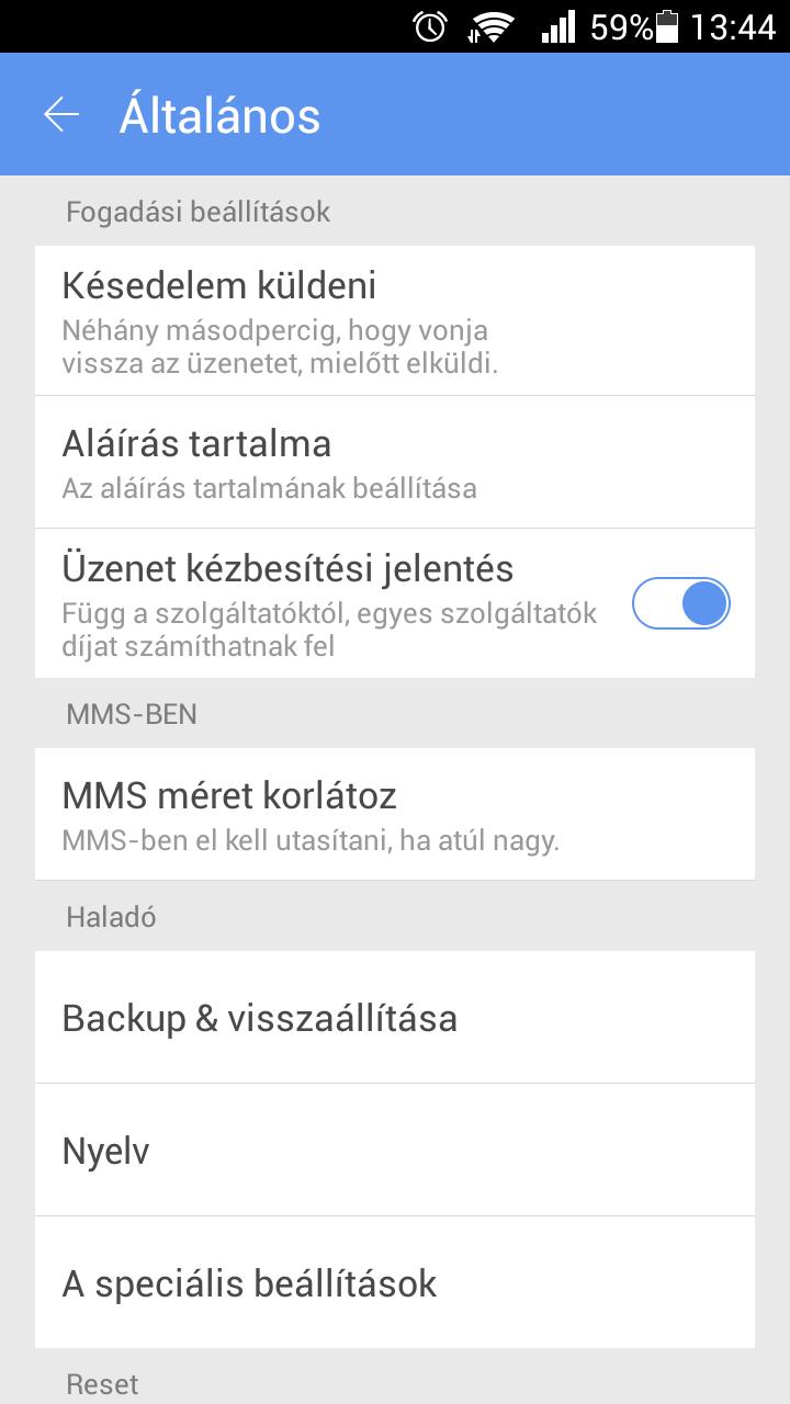 GO SMS Pro Hungarian language
