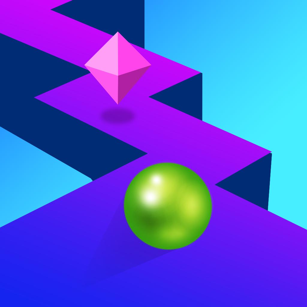 Run Ball - ZigZag Wall Challenge