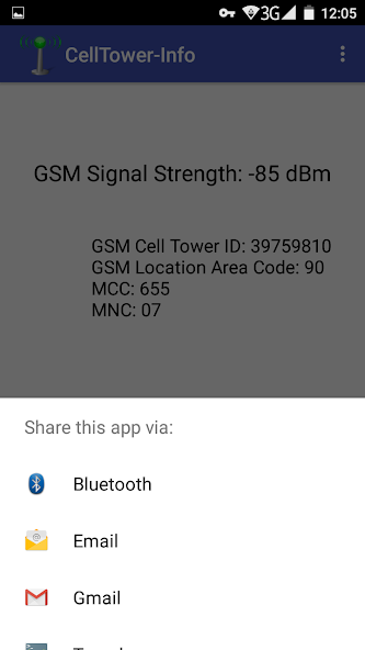 Cell Tower Info and Signal