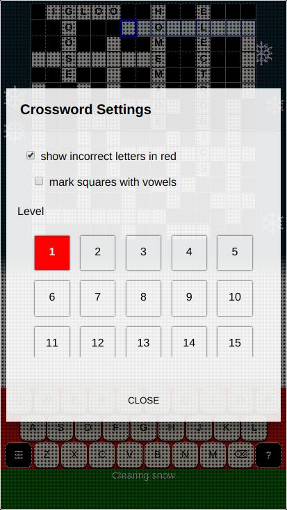 Easy Christmas Crosswords