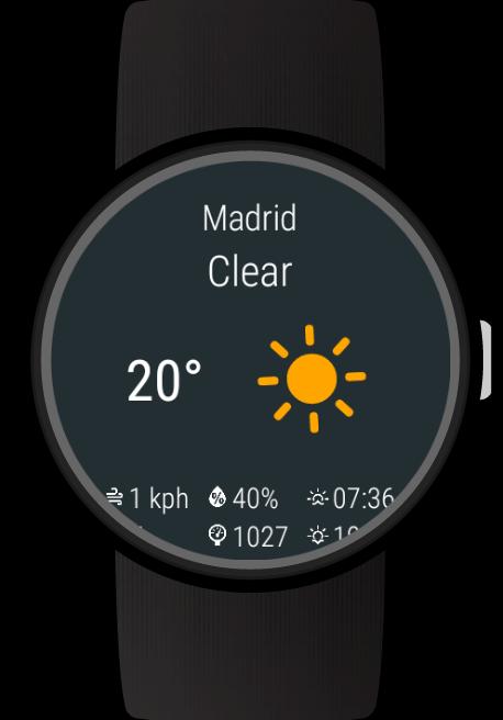 Weather for Wear OS (Android W