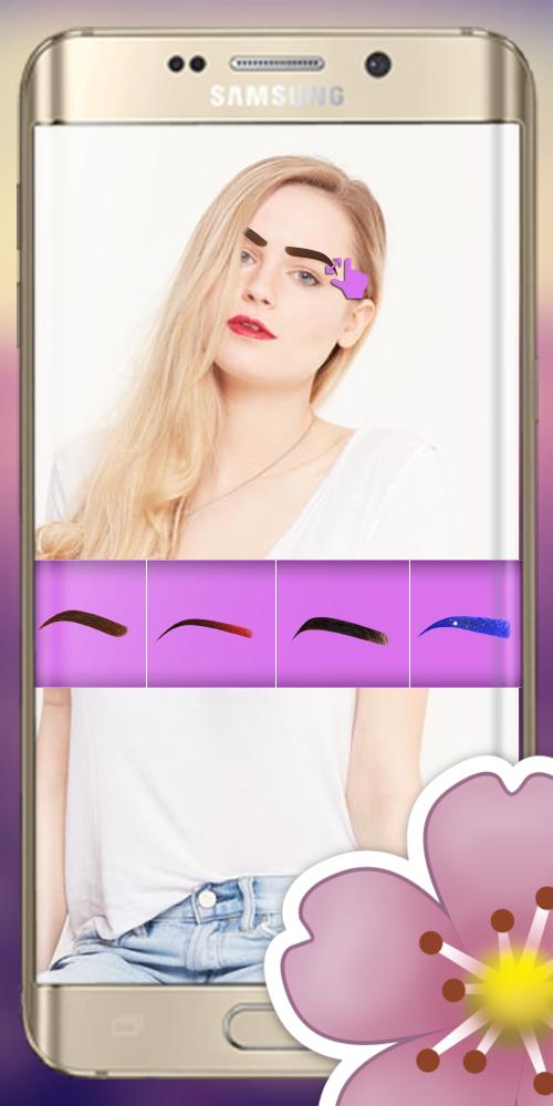 eyebrow shaping app & MakeUp