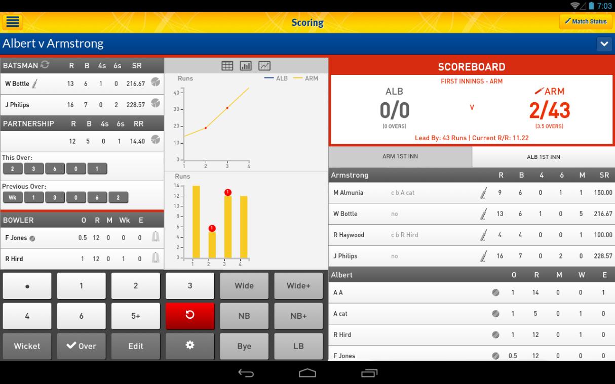 MyCricket Scorer for Tablet