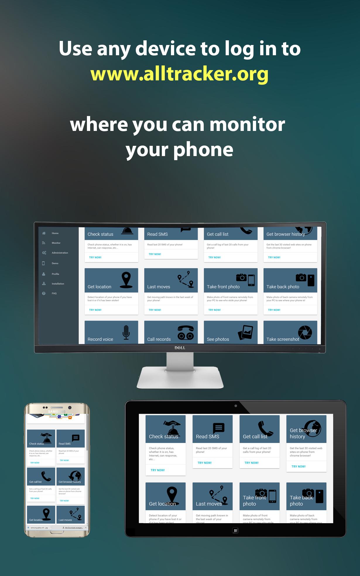 All Tracker. Photo, Voice, GPS