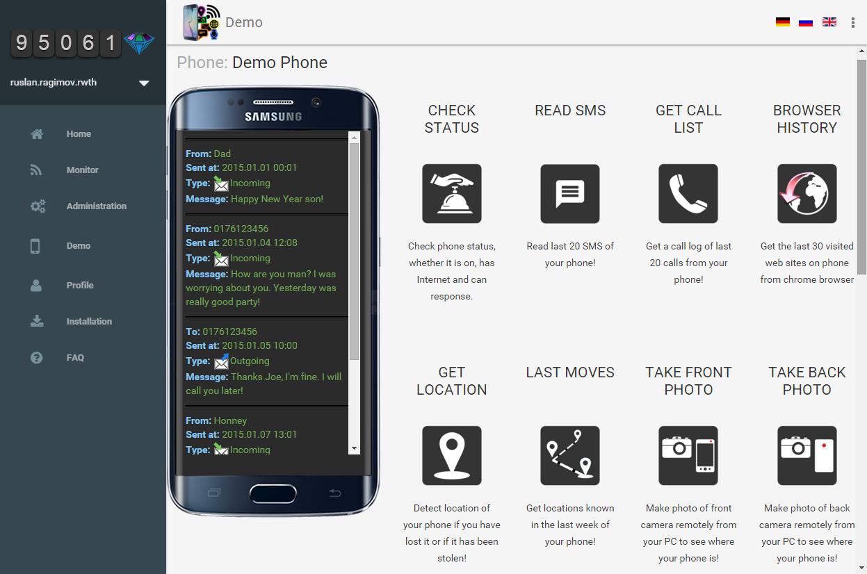 All Tracker. Photo, Voice, GPS
