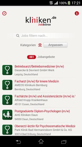 Kliniken Stellenangebote Jobs