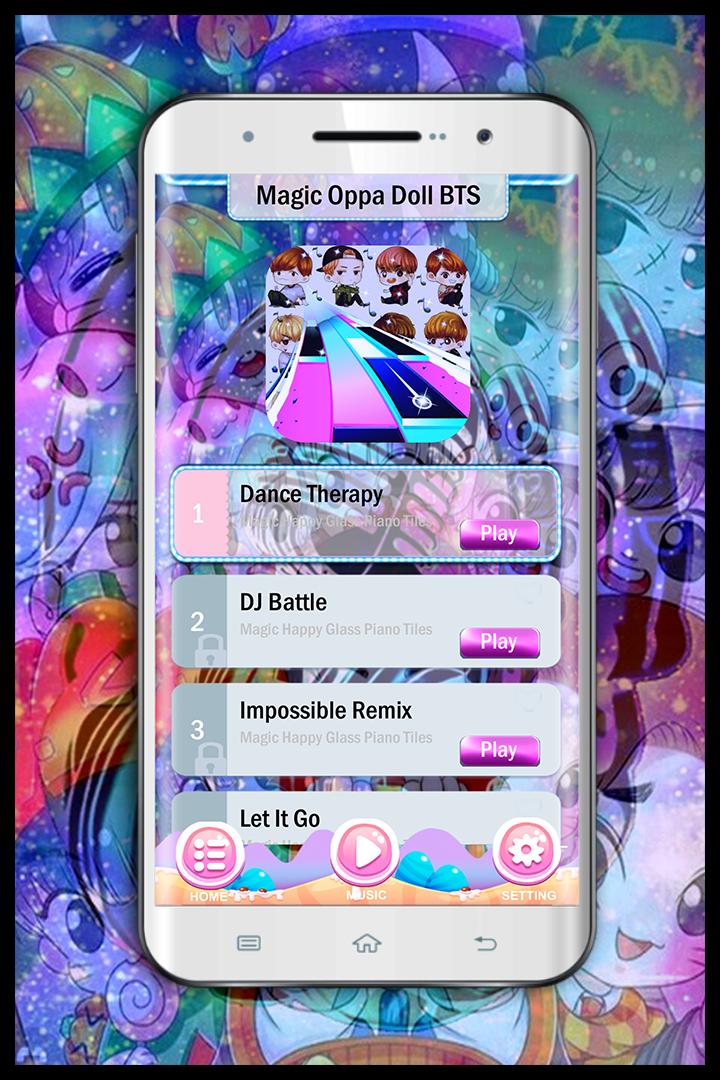 Magic Oppa Doll BTS Piano Tiles