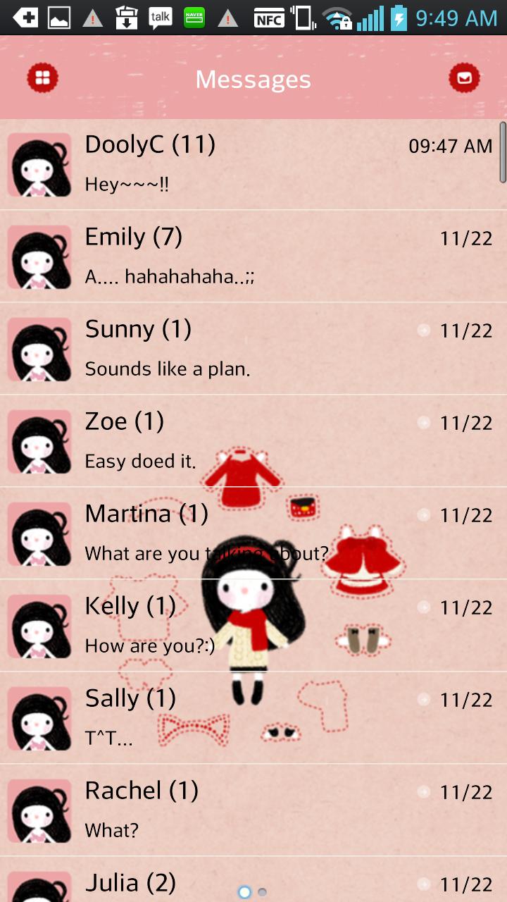 Bongja(Dressing up) go sms