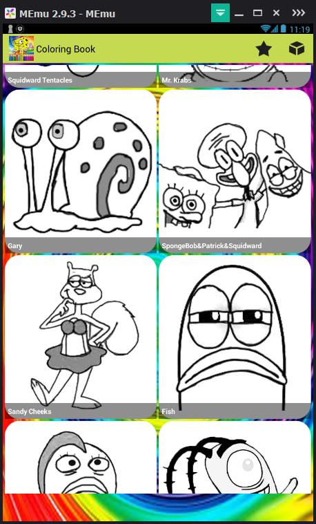 Coloring Game For SpongeBob