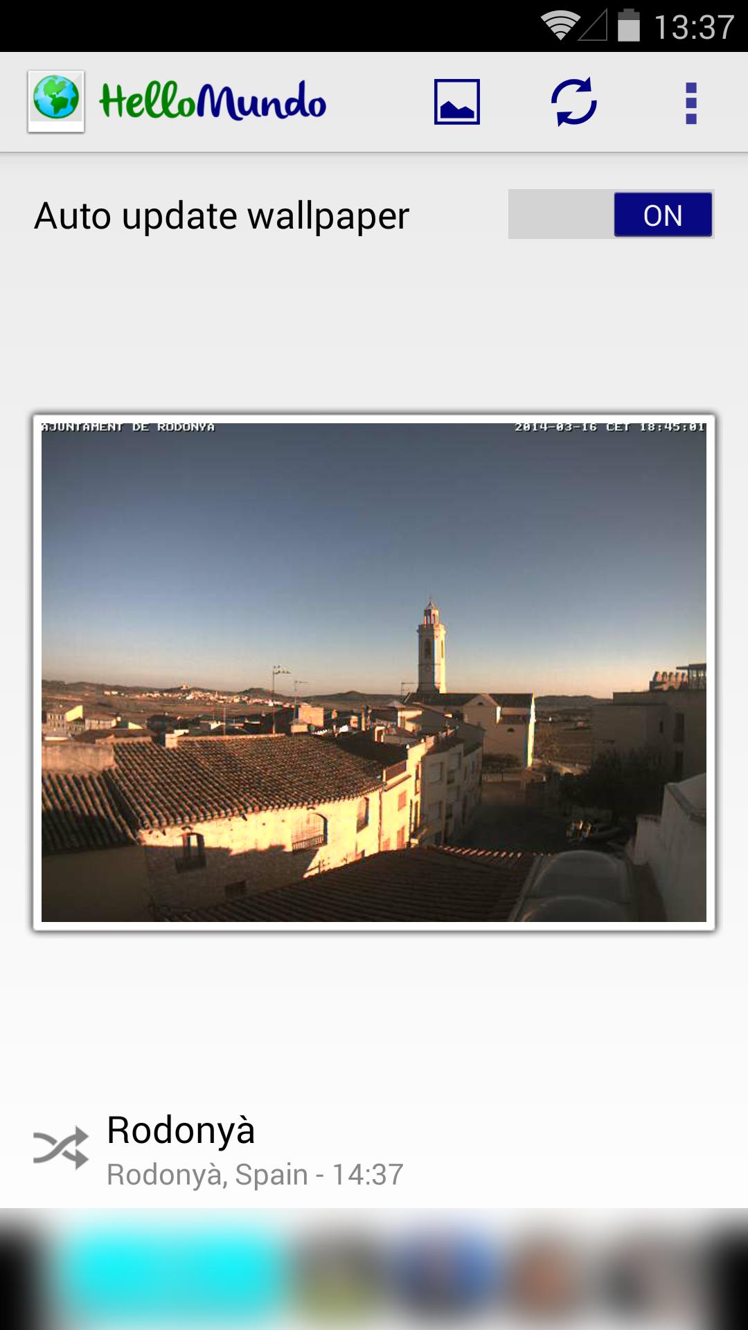 HelloMundo: webcam wallpapers