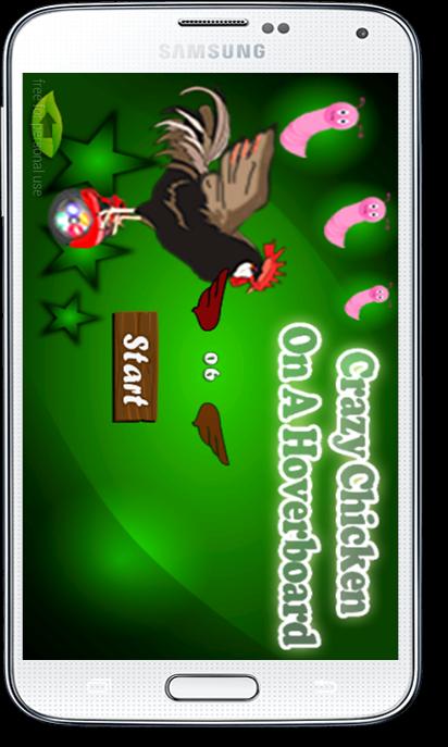 Crazy Chicken On A Hoverboard