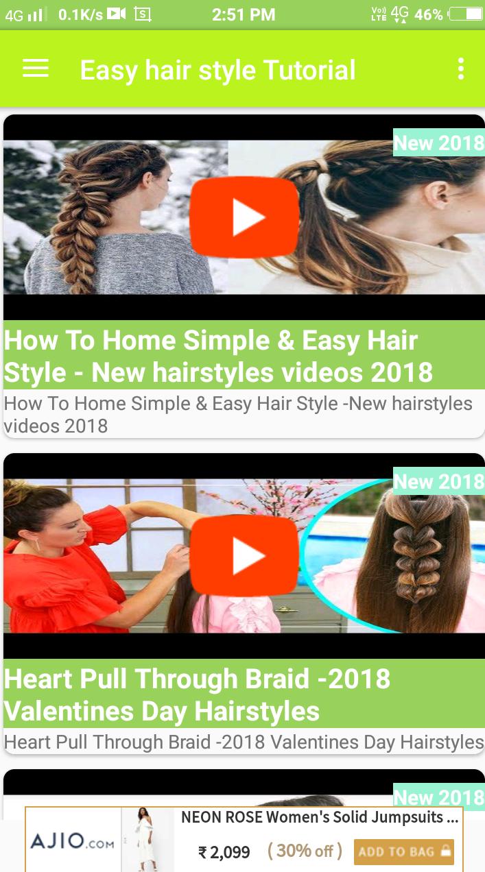 Girls hair style video 2018
