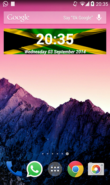 Jamaica Clock Widget