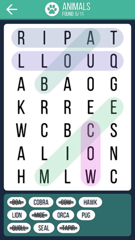 Word Search Game 2017