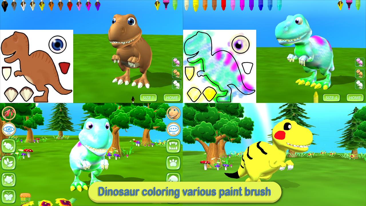 Dinosaur Coloring 3D - AR