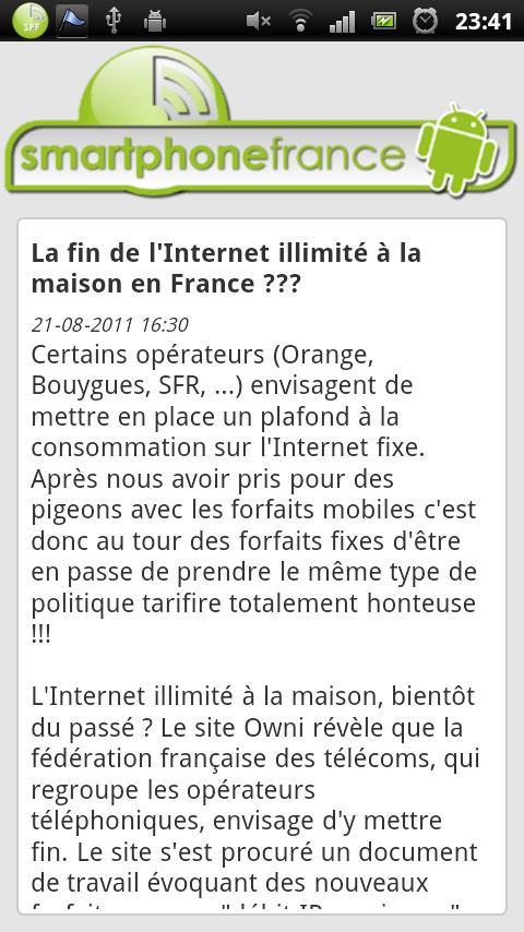 Smartphone France