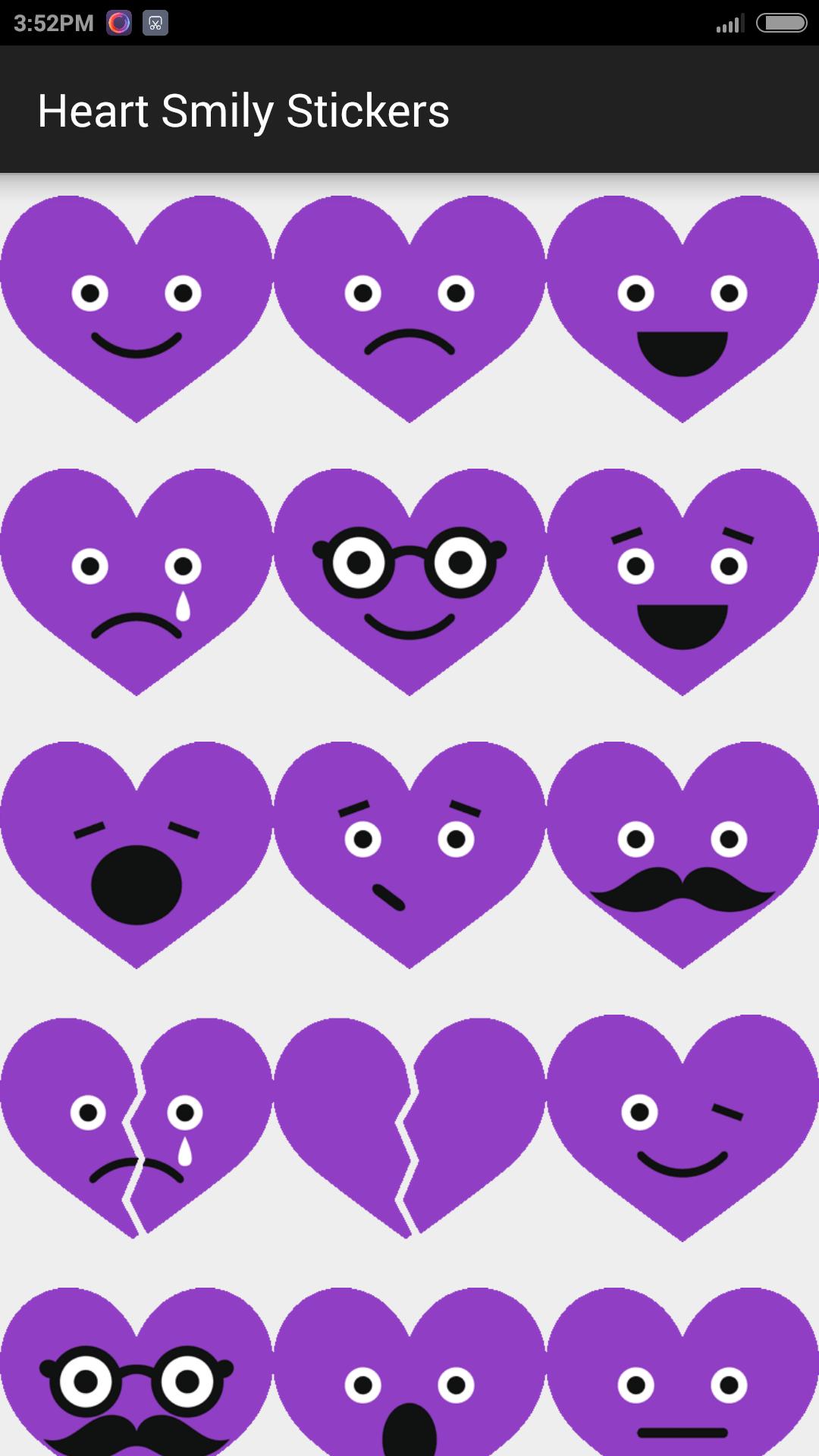 Smiley Heart Stickers