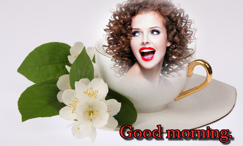 Good morning photo frame
