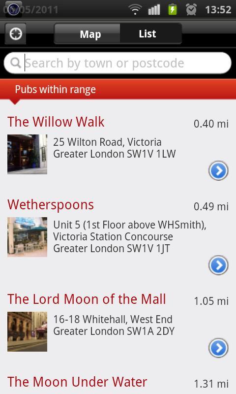 Wetherspoon Pub Finder