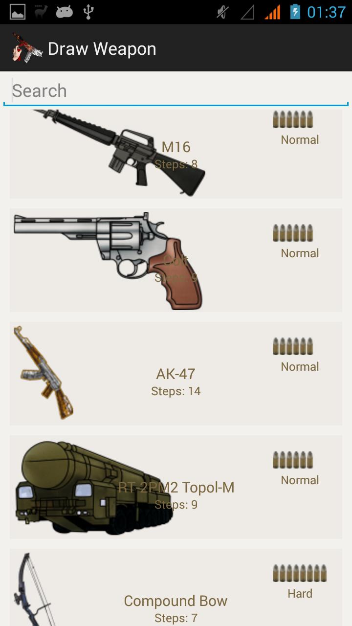 How To Draw Weapons & Guns