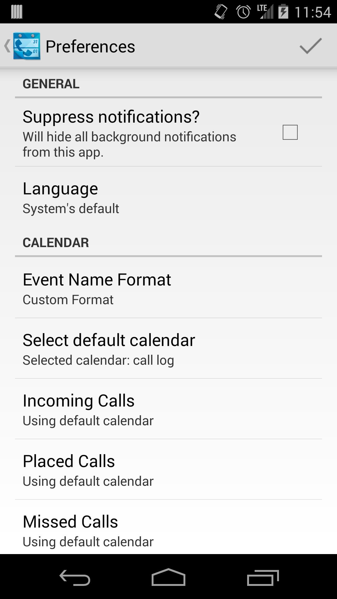 Call Log Calendar (Free/Trial)