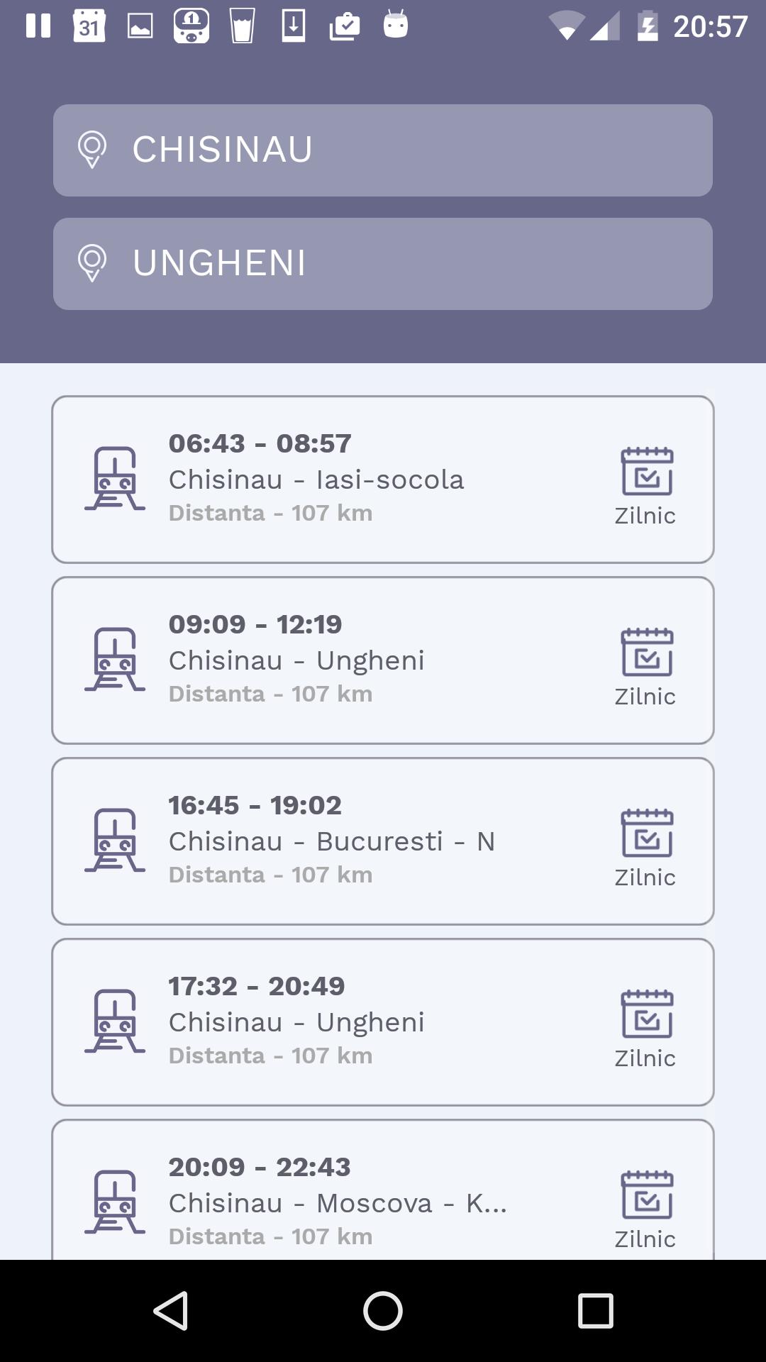 Orarul Rutelor Moldova