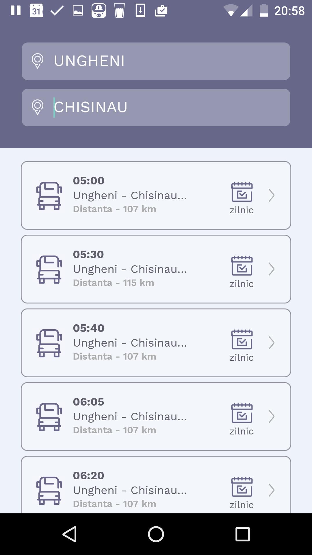 Orarul Rutelor Moldova