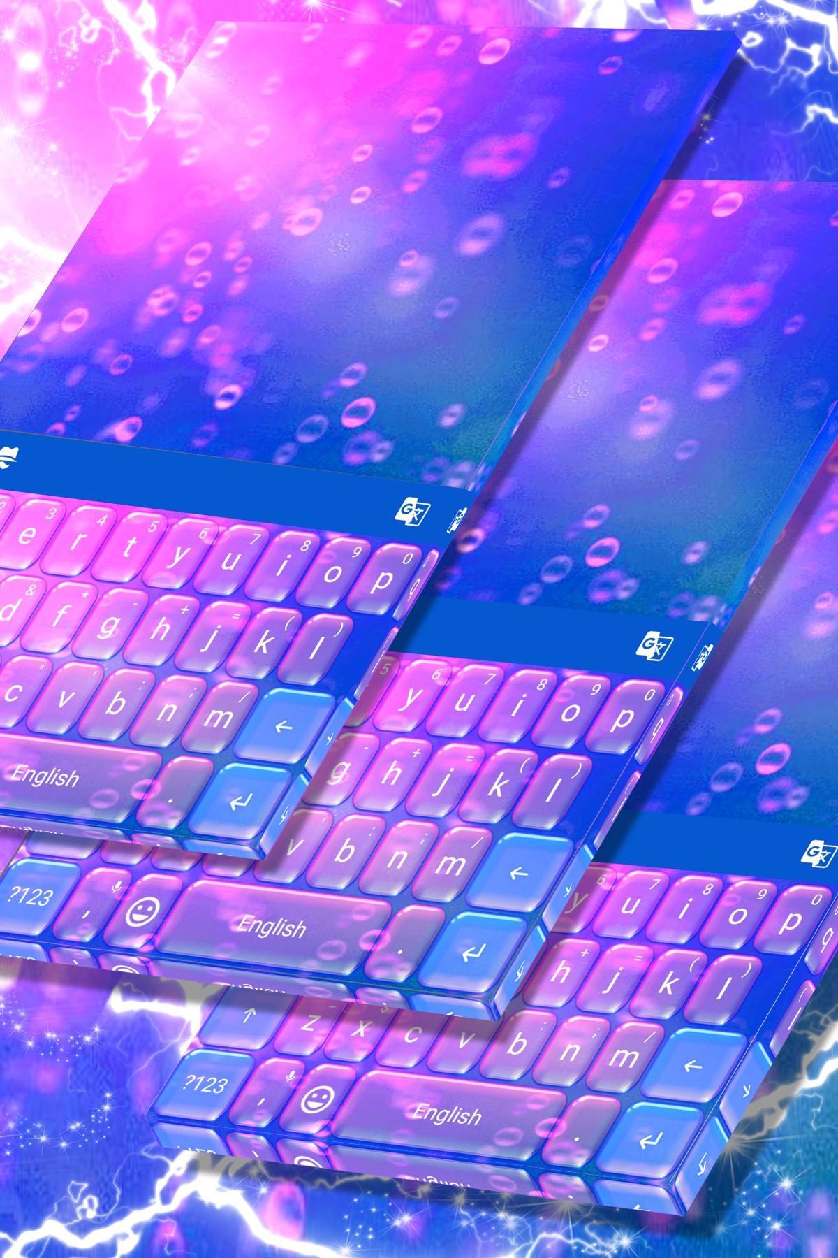 Animated Bubbles Keyboard Theme