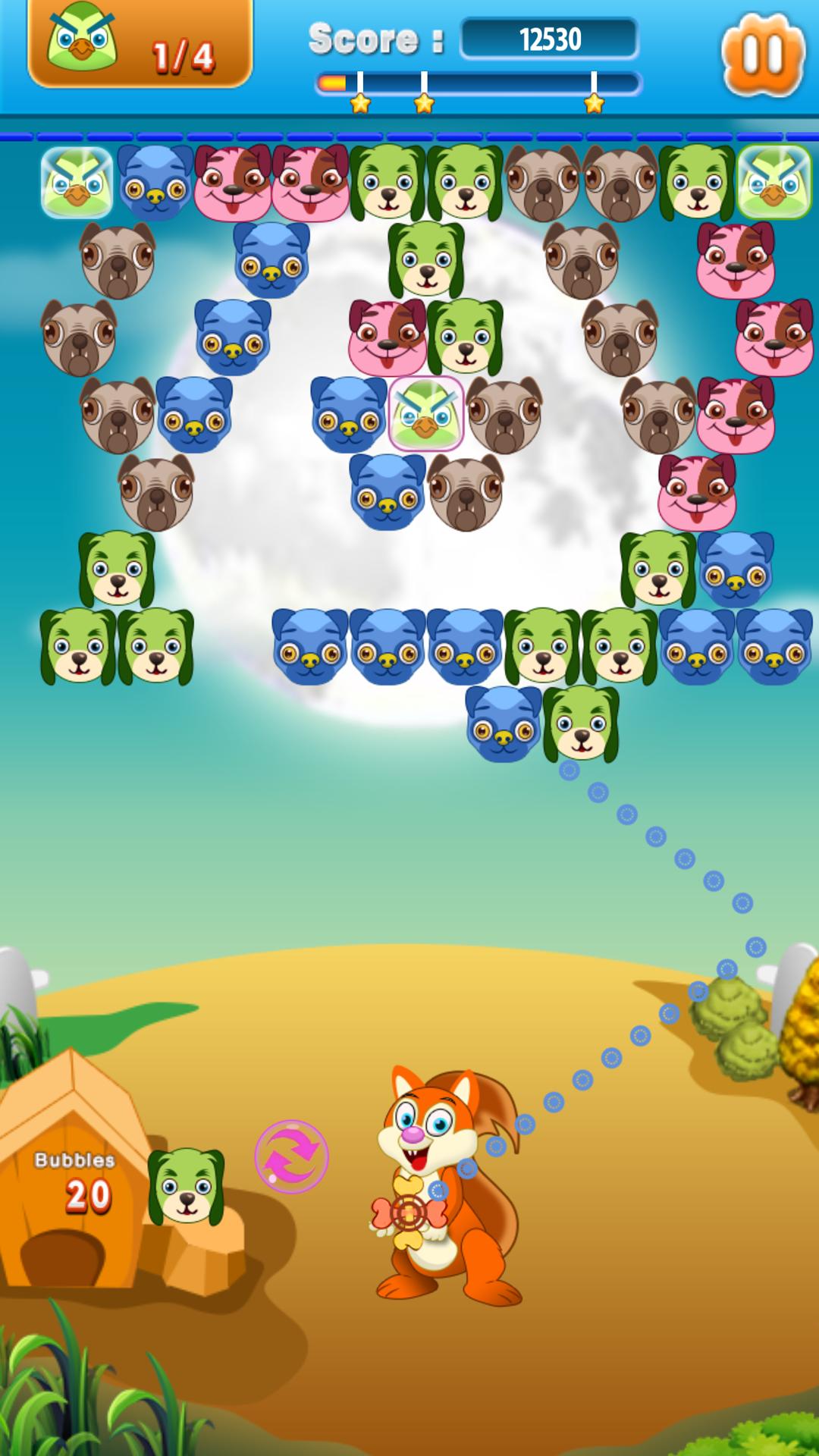 Cute Dogs Bubble Shooter