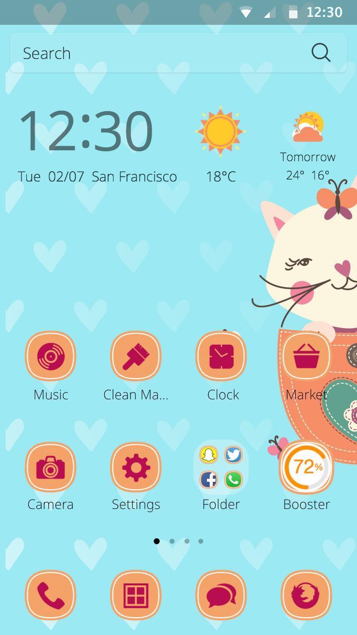 Kitty Cute Theme