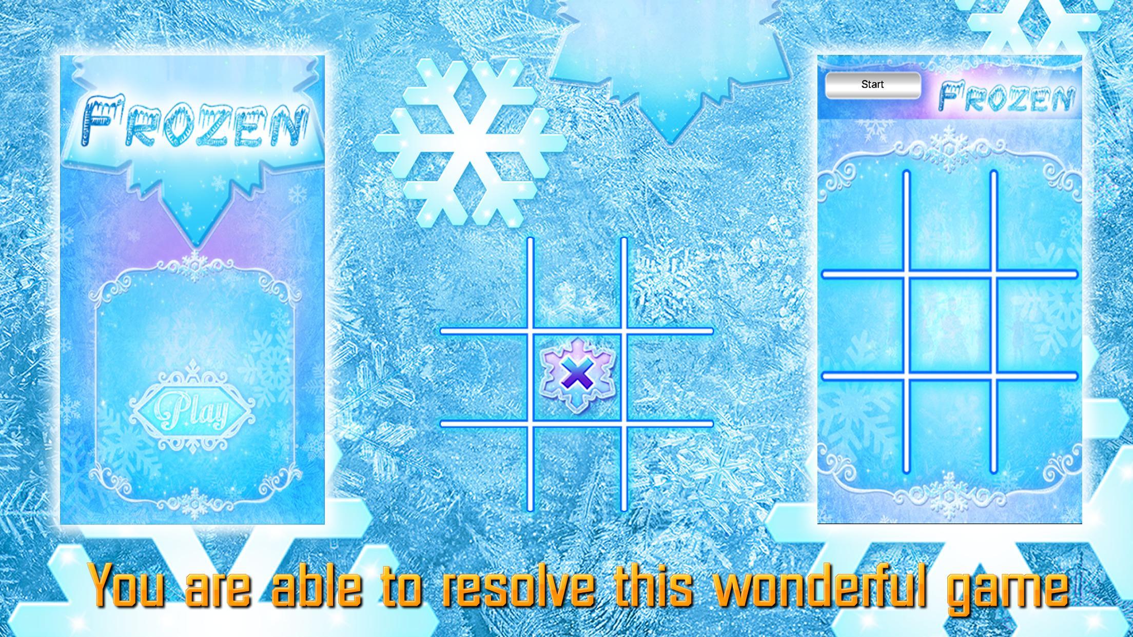 Tic Tac Toe Frozen Glow