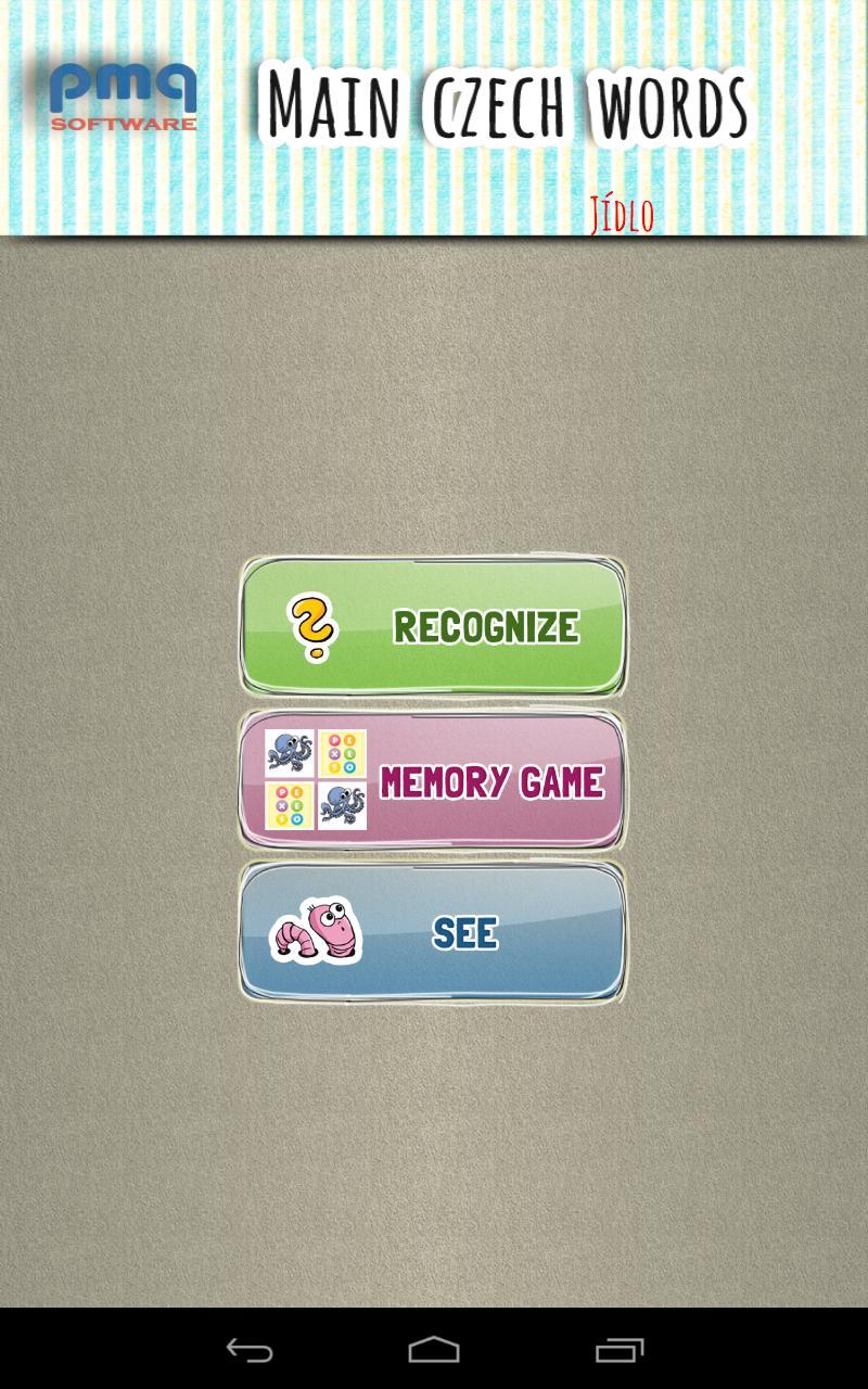 Main Czech words [PMQ]