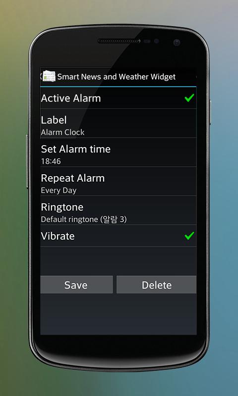 Smart News and Weather Widget