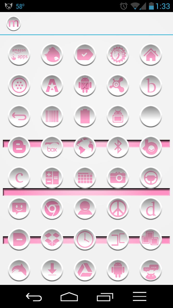 Smartees Pink Icon Pack