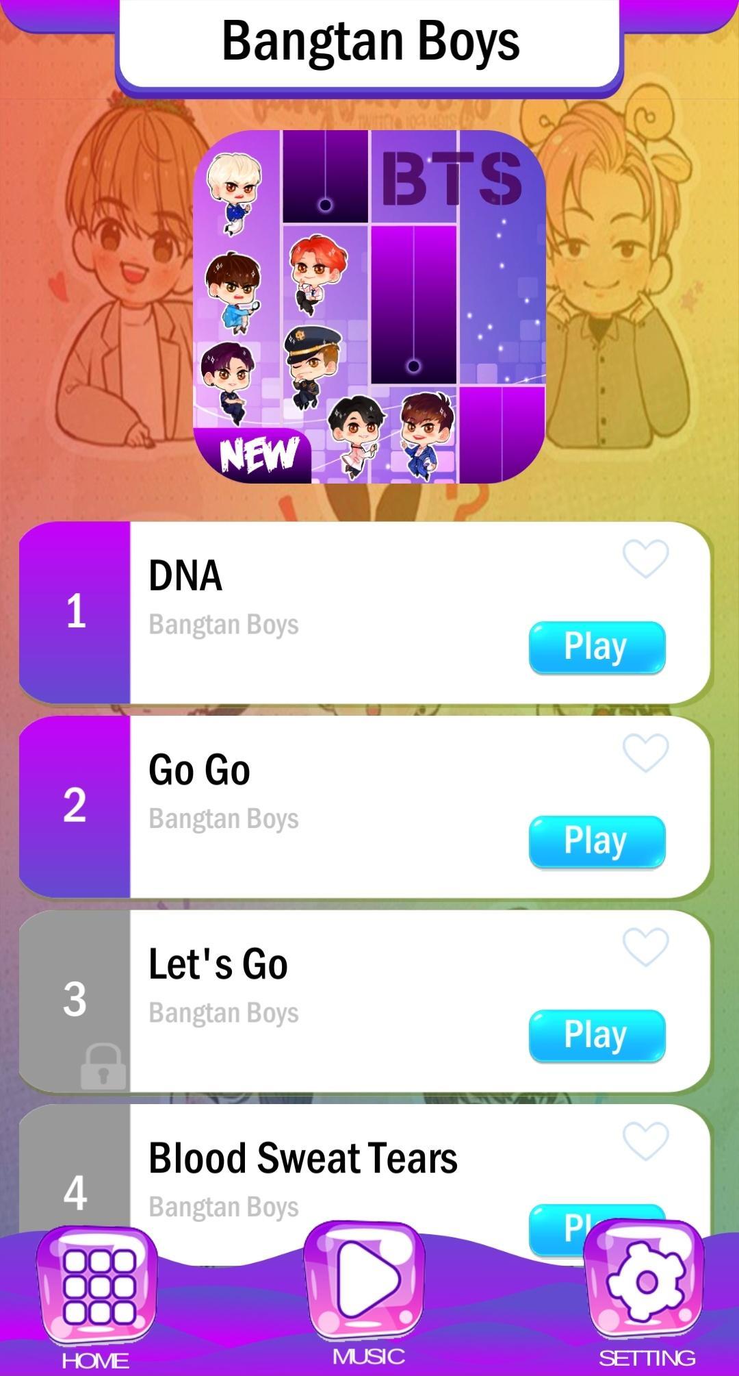 BTS Chibi Piano Tiles