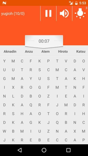 Sopa de letras anime