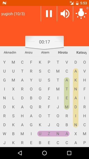 Sopa de letras anime