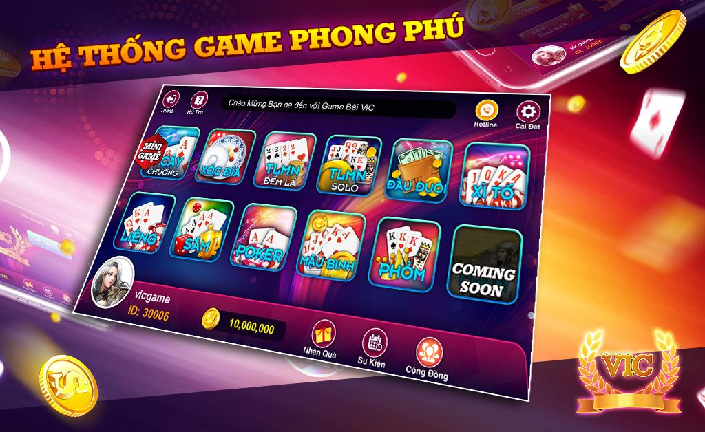 VIC - Game danh bai doi thuong Online VIP