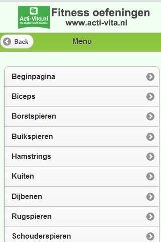 Fitness oefeningen Acti-vita