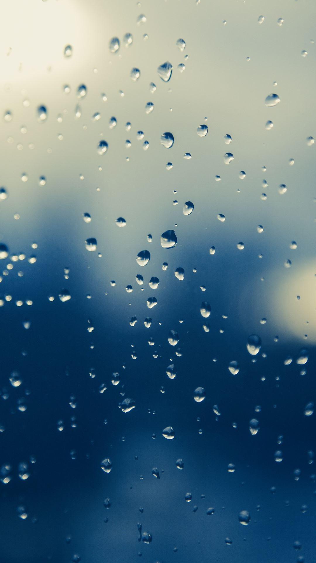 Drops of Rain on Glass