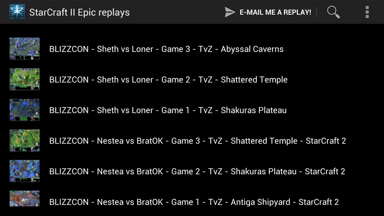 StarCraft II / Hots replays