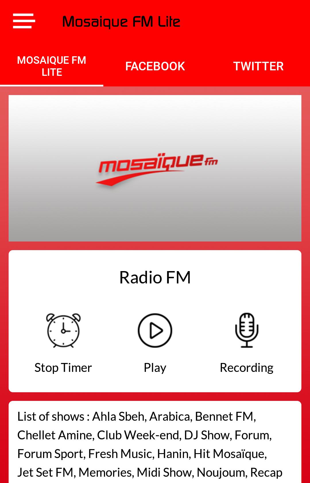 Mosaique FM Lite