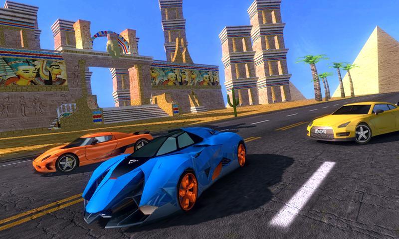 Egyptian Monuments Car Driving